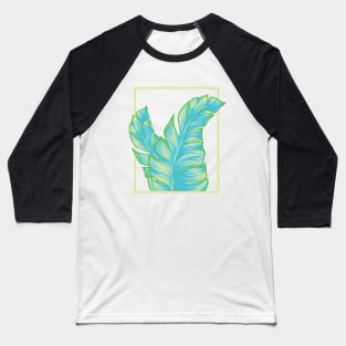 Tropical Leaves Baseball T-Shirt